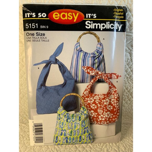 Simplicity Misses Handbag Sewing Pattern 5151- uncut - Picture 7 of 10